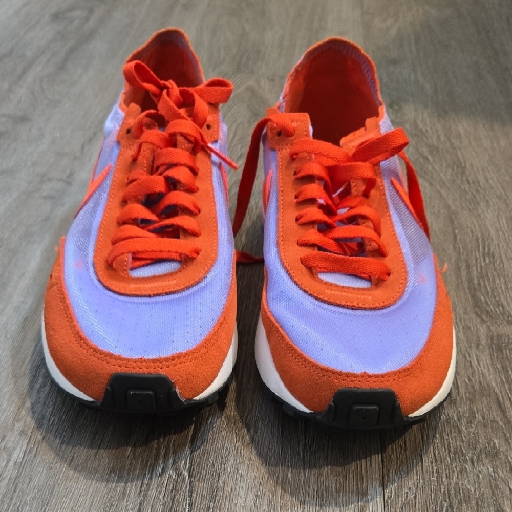 Womens' Nike Waffle One Vibrant Orange and Purple Sneakers